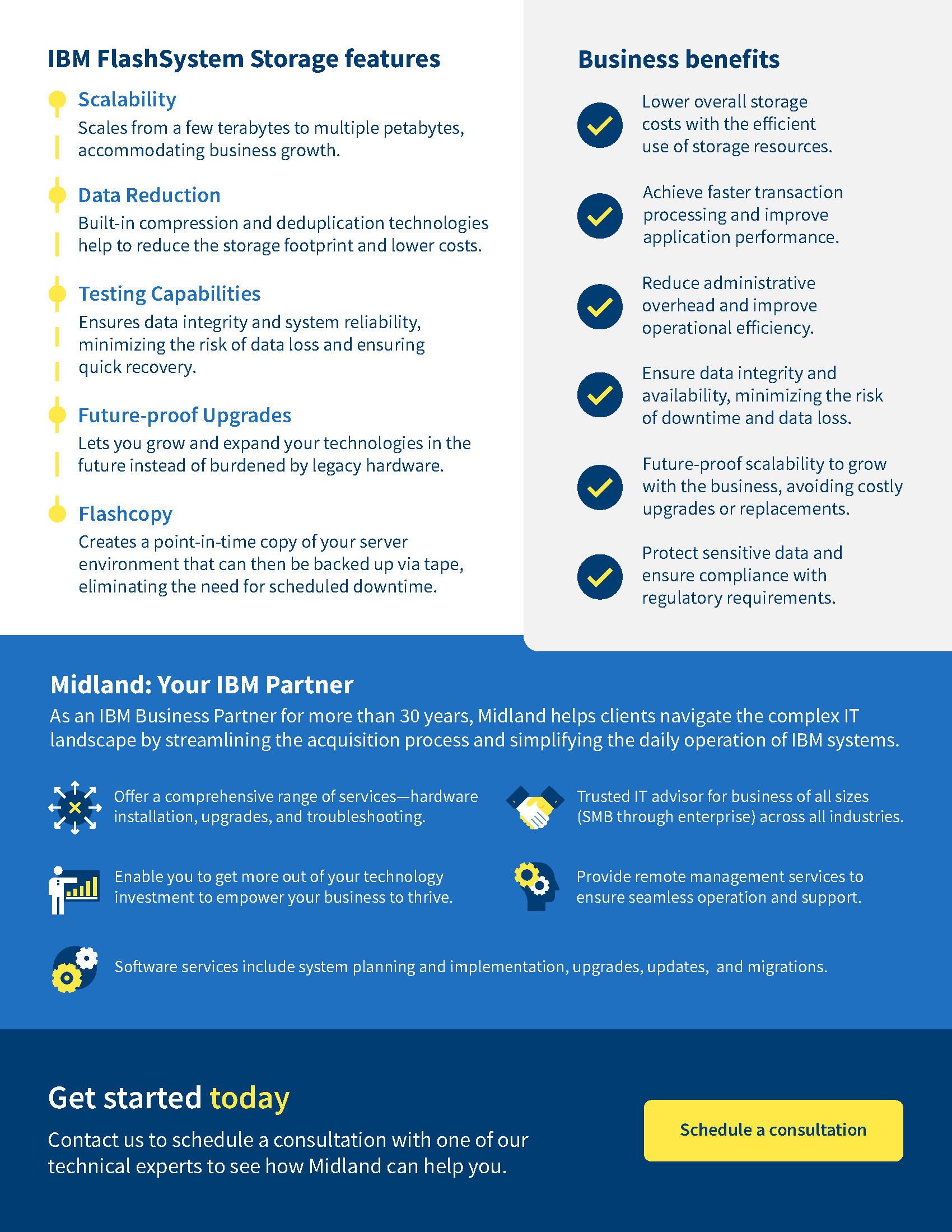 Midland IBM FlashSystem Solution Brief Page 2