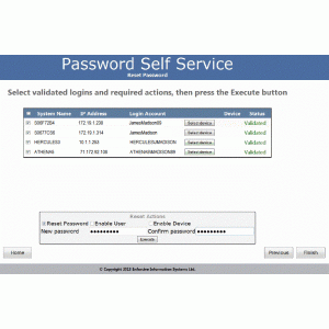 Password Self-Service Profile Enablement